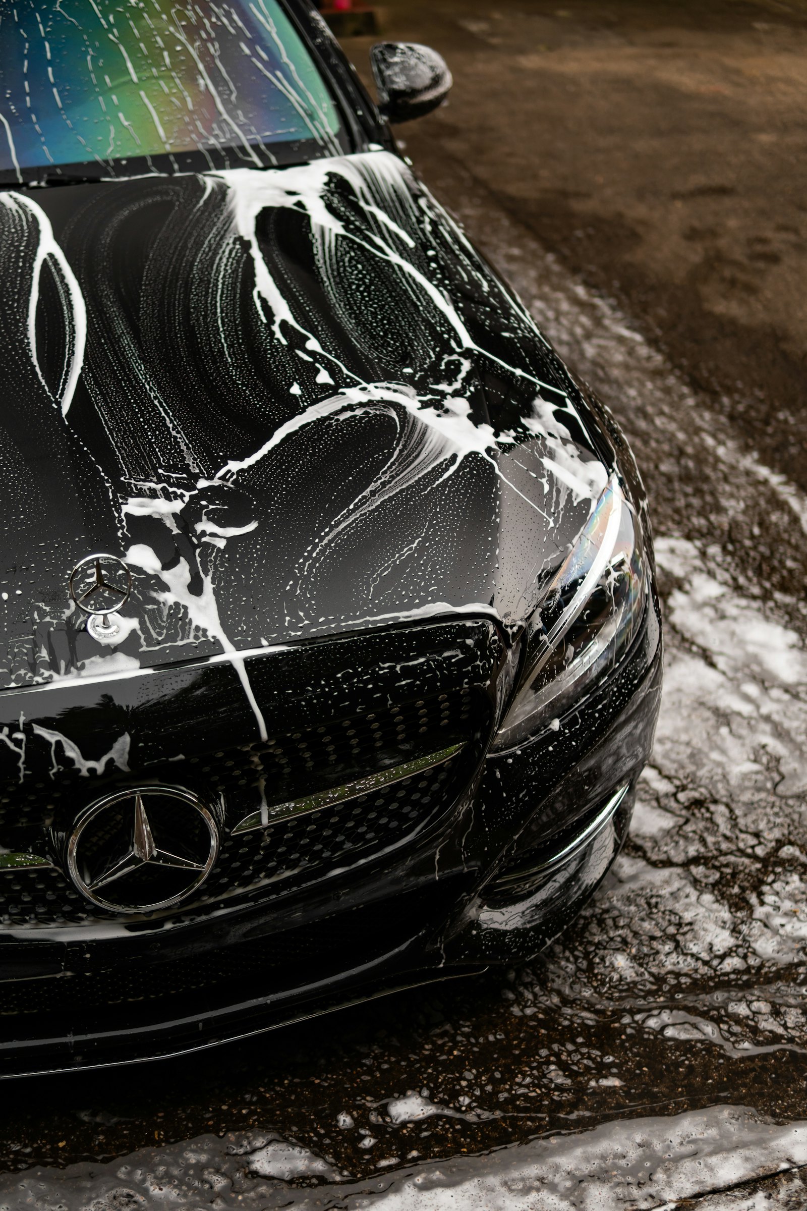 Foam bath before a full detail